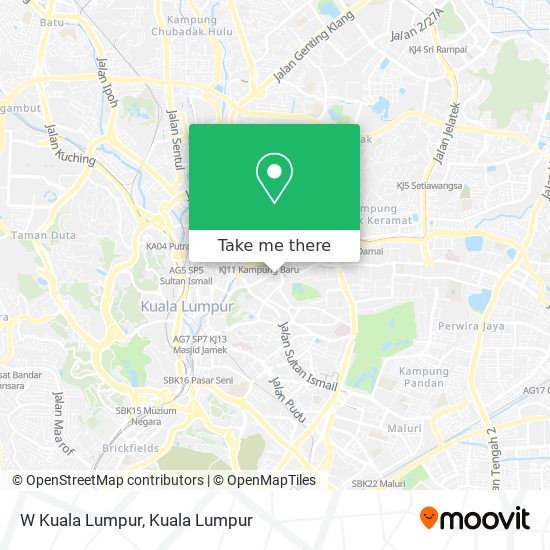 W Kuala Lumpur map