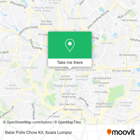 Balai Polis Chow Kit map