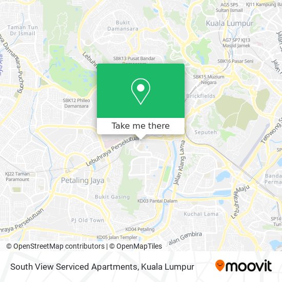 South View Serviced Apartments map