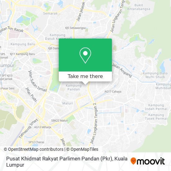Peta Pusat Khidmat Rakyat Parlimen Pandan (Pkr)