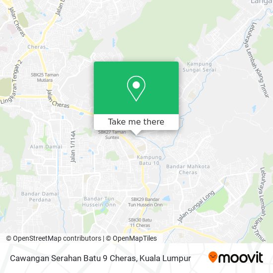 Peta Cawangan Serahan Batu 9 Cheras