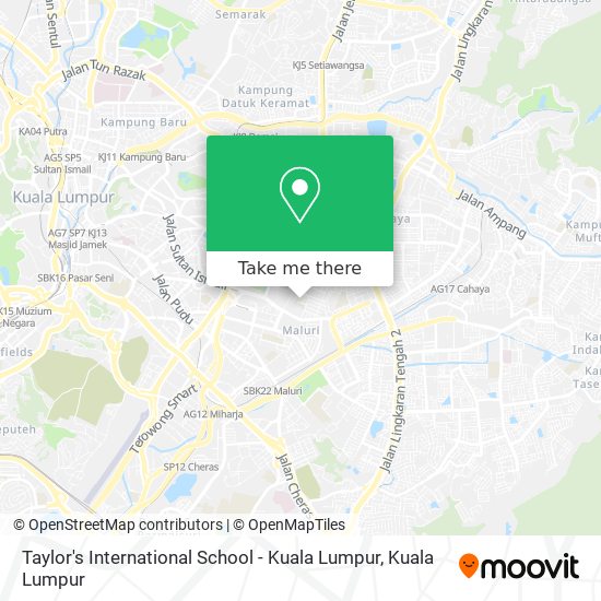 Taylor's International School - Kuala Lumpur map