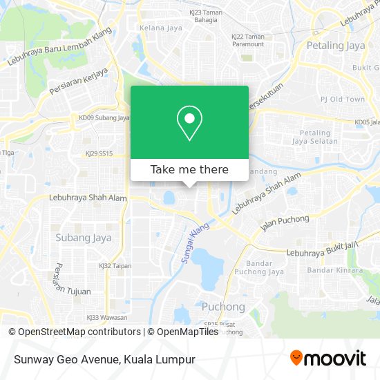 Sunway Geo Avenue map