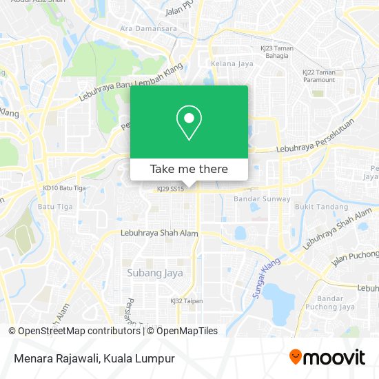 Menara Rajawali map