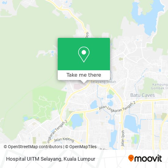 Hospital UITM Selayang map