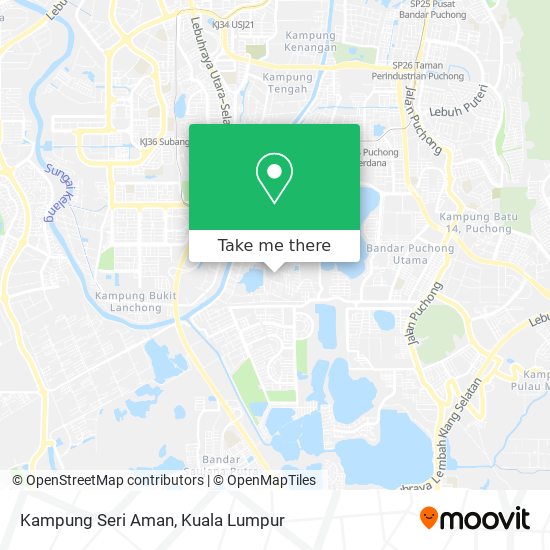 Kampung Seri Aman map