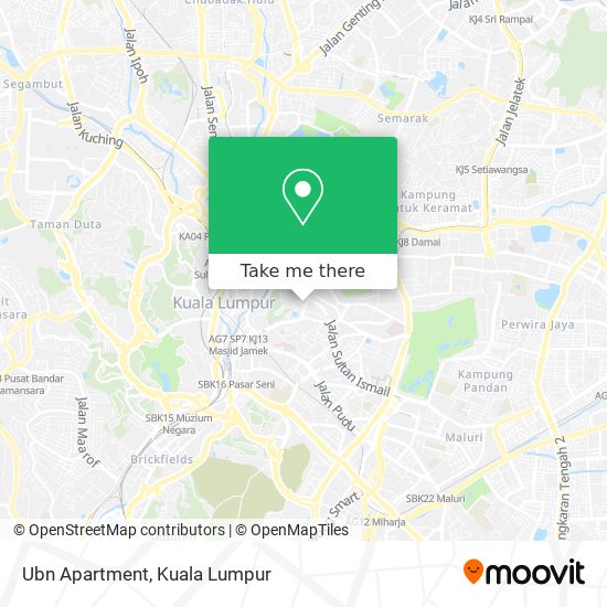 Ubn Apartment map