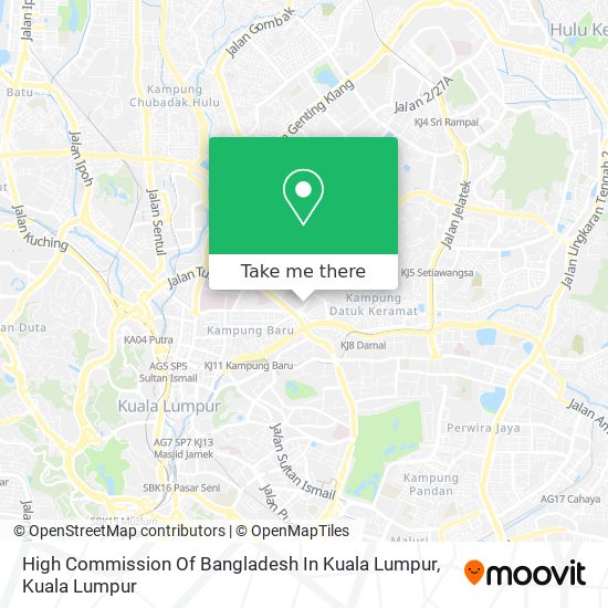 High Commission Of Bangladesh In Kuala Lumpur map