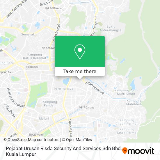 Peta Pejabat Urusan Risda Security And Services Sdn Bhd