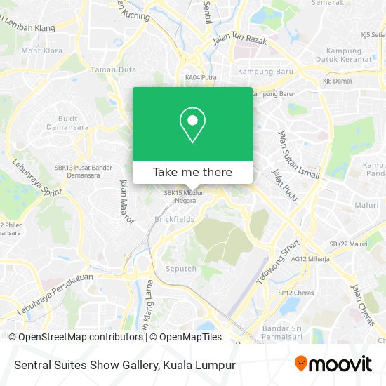 Sentral Suites Show Gallery map