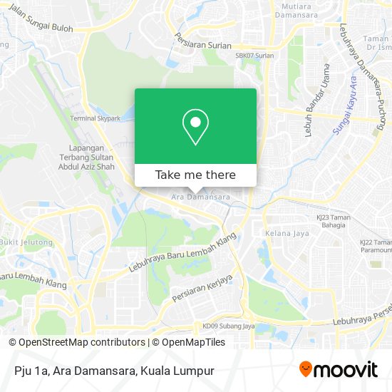 Pju 1a, Ara Damansara map