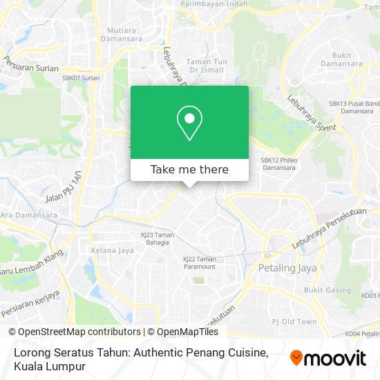 Lorong Seratus Tahun: Authentic Penang Cuisine map
