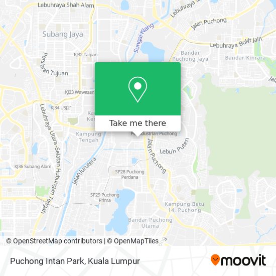 Peta Puchong Intan Park