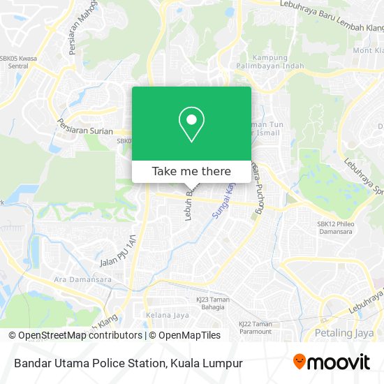 Bandar Utama Police Station map