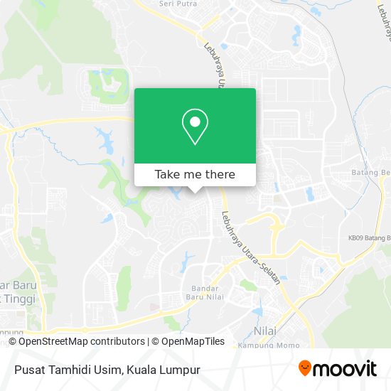 Pusat Tamhidi Usim map