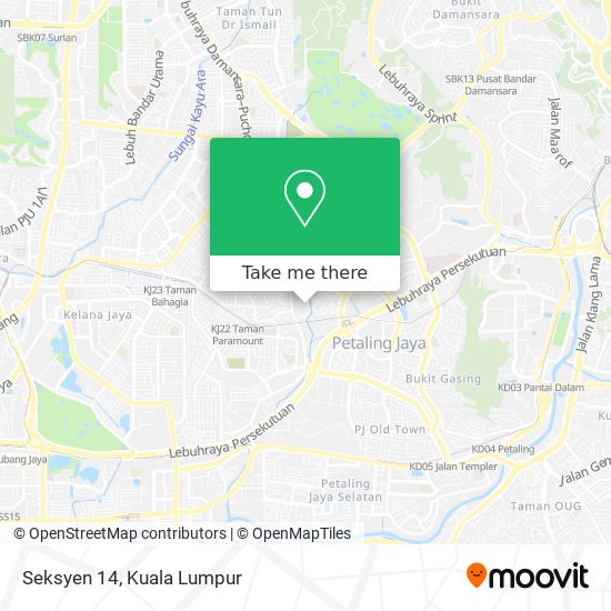 Seksyen 14 map