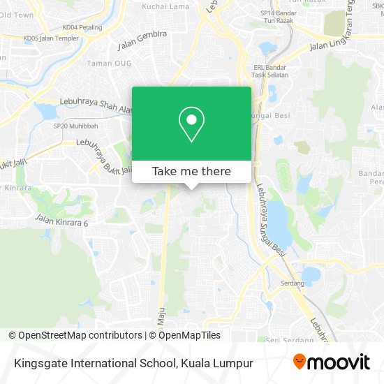 Kingsgate International School map