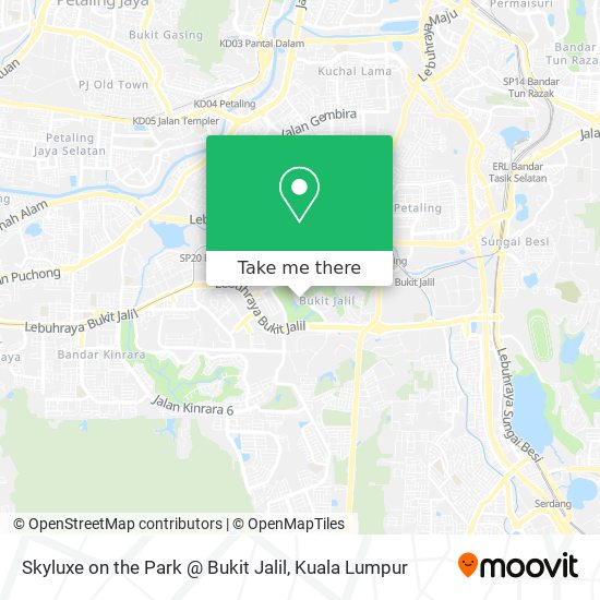 Peta Skyluxe on the Park @ Bukit Jalil