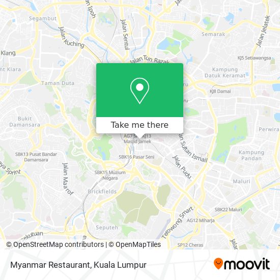 Myanmar Restaurant map