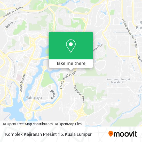 Komplek Kejiranan Presint 16 map