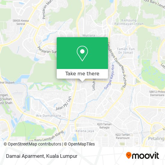 Damai Aparment map