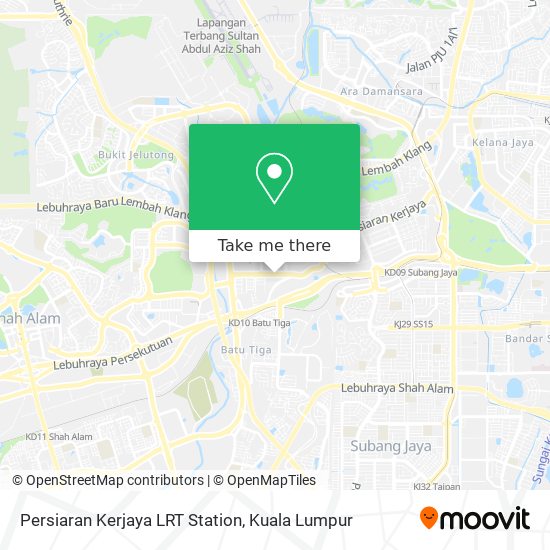 Persiaran Kerjaya LRT Station map