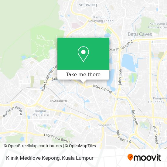 Klinik Medilove Kepong map