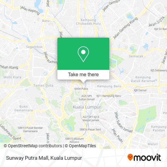 Sunway Putra Mall map