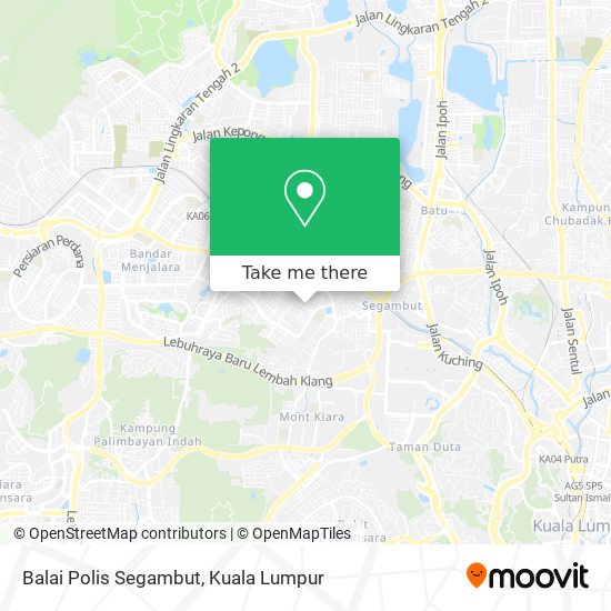 Balai Polis Segambut map