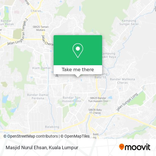 Peta Masjid Nurul Ehsan