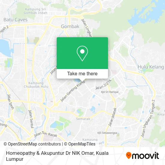 Homeopathy & Akupuntur Dr NIK Omar map