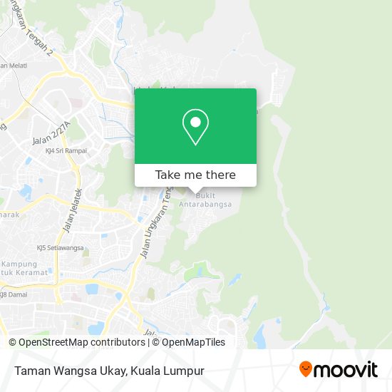 Taman Wangsa Ukay map