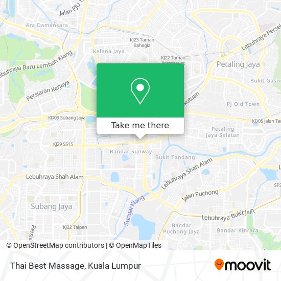 Thai Best Massage map