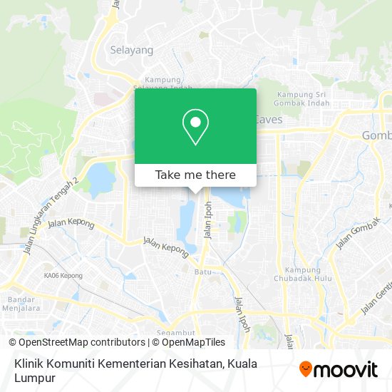 Klinik Komuniti Kementerian Kesihatan map