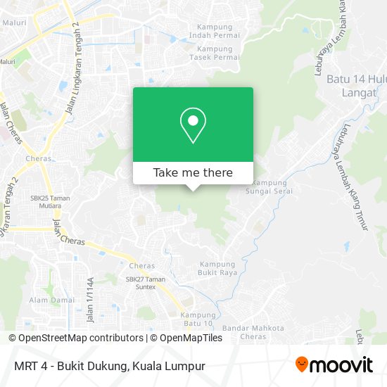 MRT 4 - Bukit Dukung map