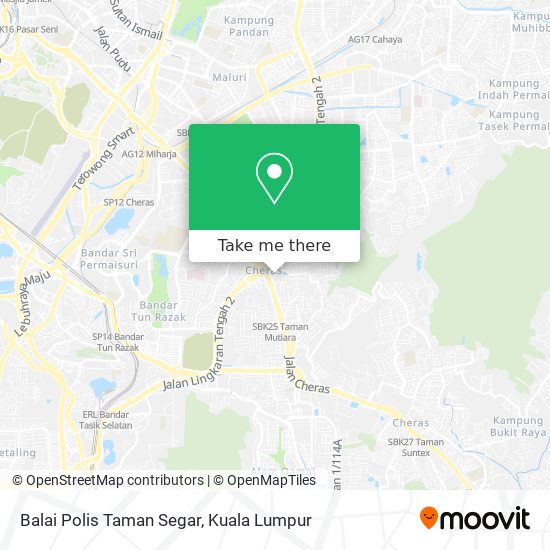 Peta Balai Polis Taman Segar