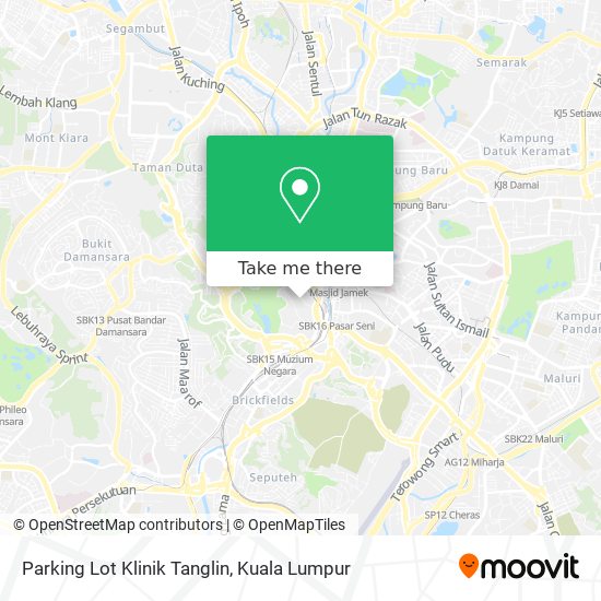 Peta Parking Lot Klinik Tanglin