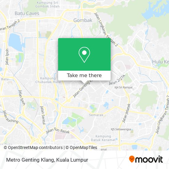 Peta Metro Genting Klang