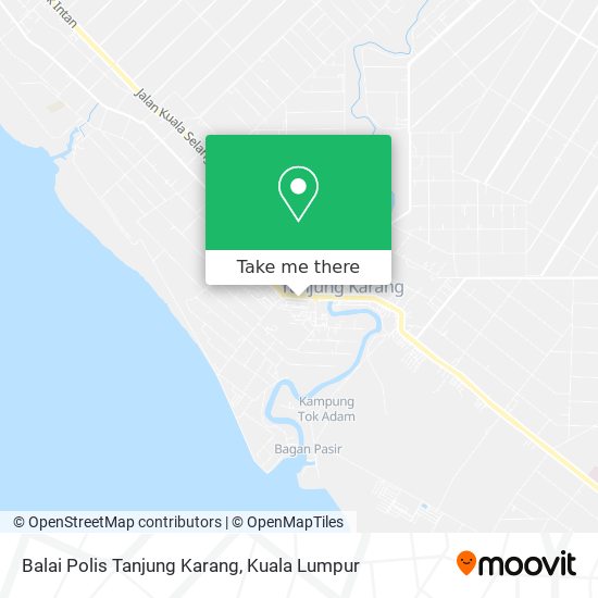 Peta Balai Polis Tanjung Karang