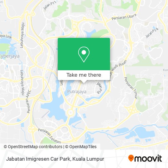 Peta Jabatan Imigresen Car Park