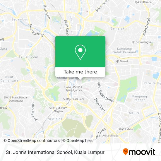 St. John's International School map