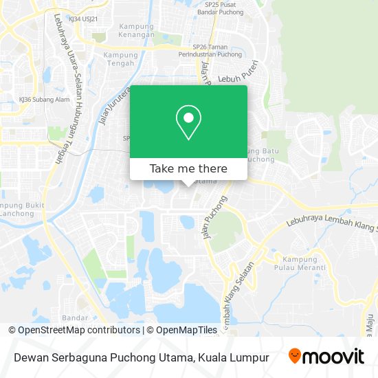 Dewan Serbaguna Puchong Utama map