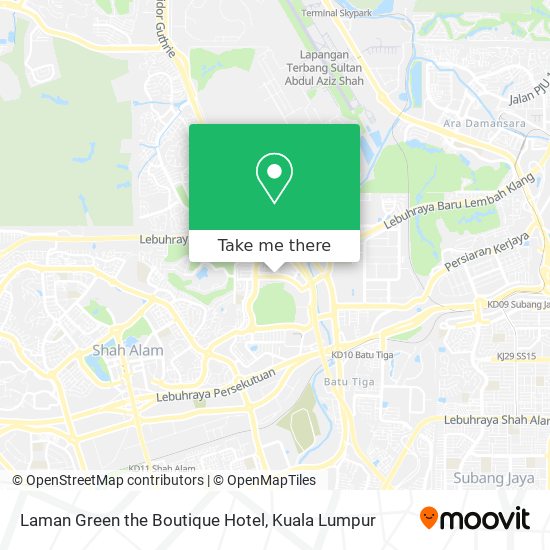 Laman Green the Boutique Hotel map
