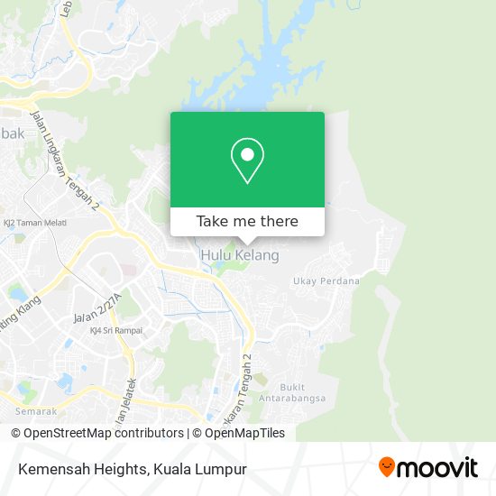 Kemensah Heights map