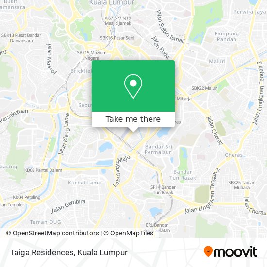 Taiga Residences map