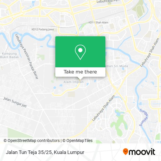 Peta Jalan Tun Teja 35/25