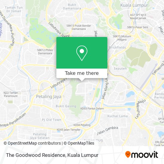 The Goodwood Residence map