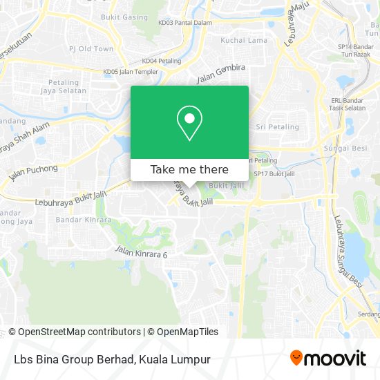 Lbs Bina Group Berhad map