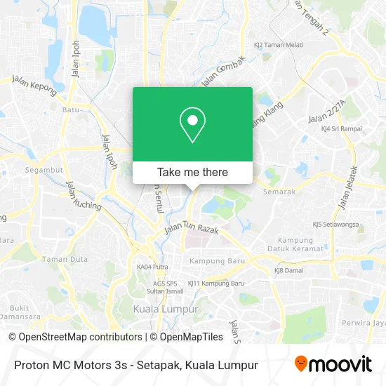 Proton MC Motors 3s - Setapak map