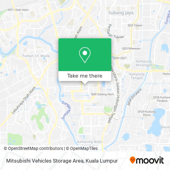 Mitsubishi Vehicles Storage Area map